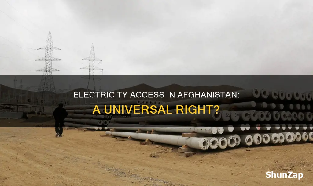 do all afghans have access to electricity