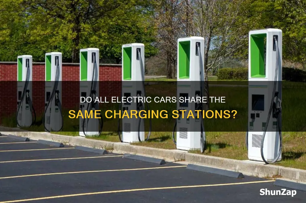 do all electric cars use the same charging station