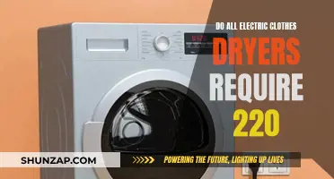 Voltage Requirements for Electric Clothes Dryers: 220 or Not?