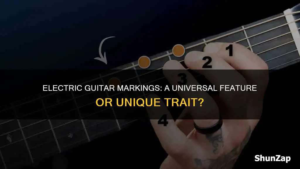 do all electric guitars have no markings