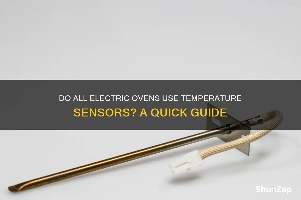 do all electric ovens use a temperature sensor
