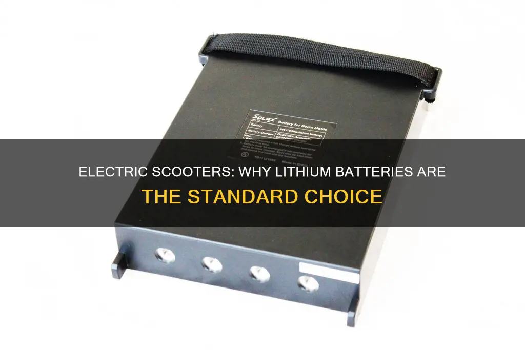 do all electric scooters have lithium batteries