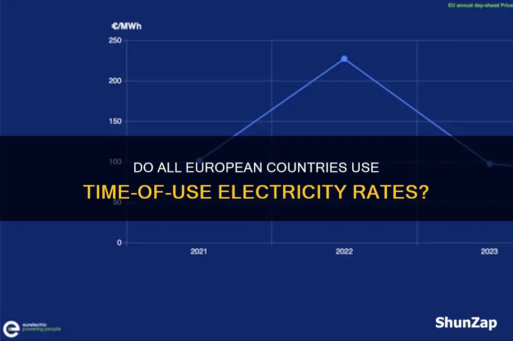 do all european countries have time of use electricity