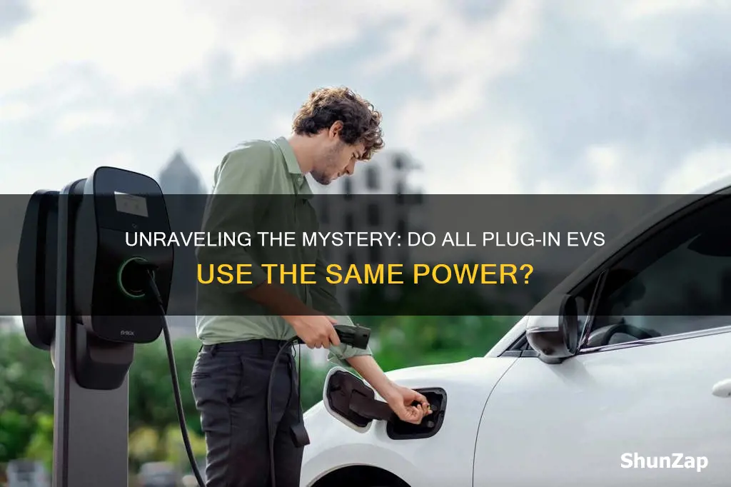 do all plug in electric vehicles usage same