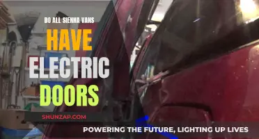 Electric Sliding Doors: A Standard Feature on All Sienna Vans?