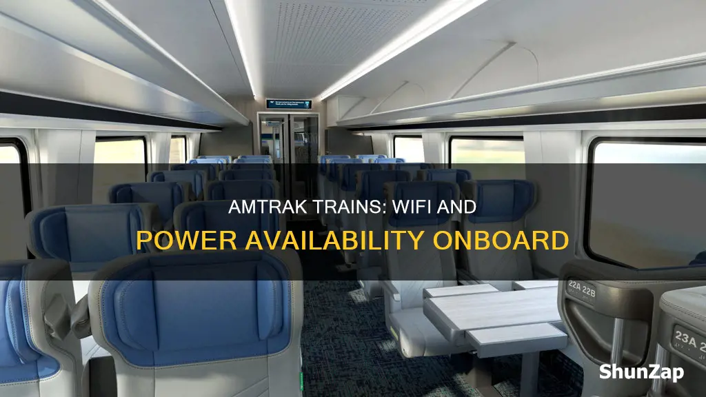 do amtrak trains have wifi and electricity