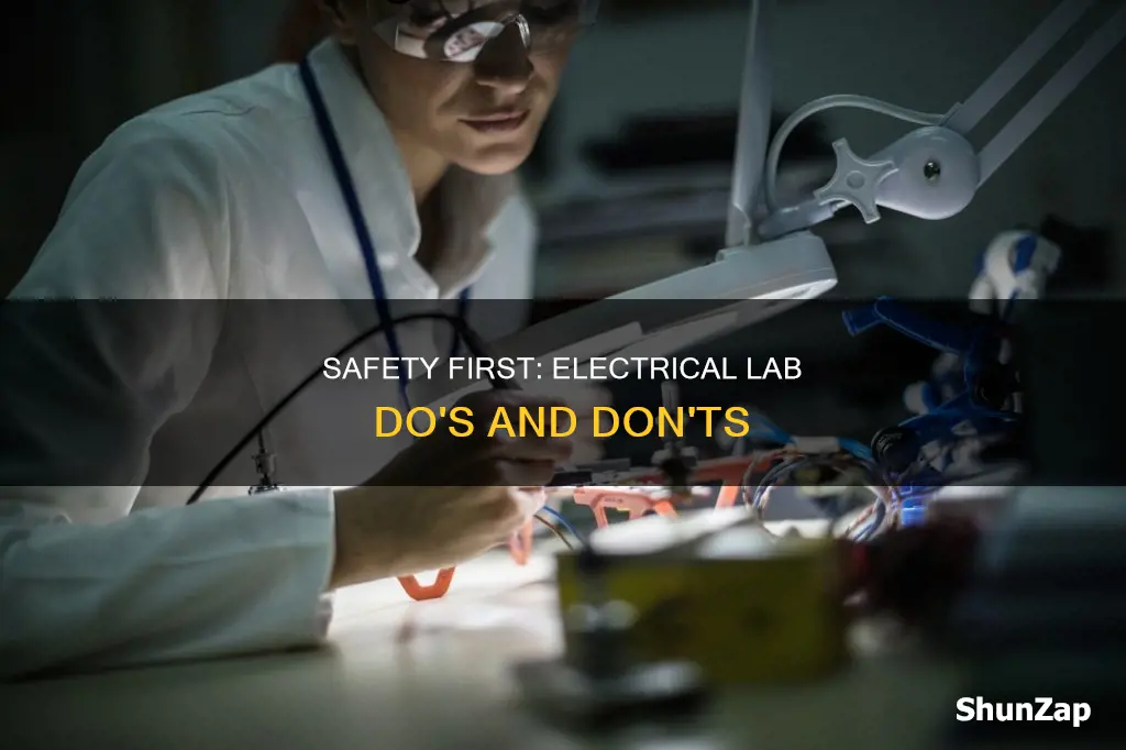 do and don ts in electrical lab