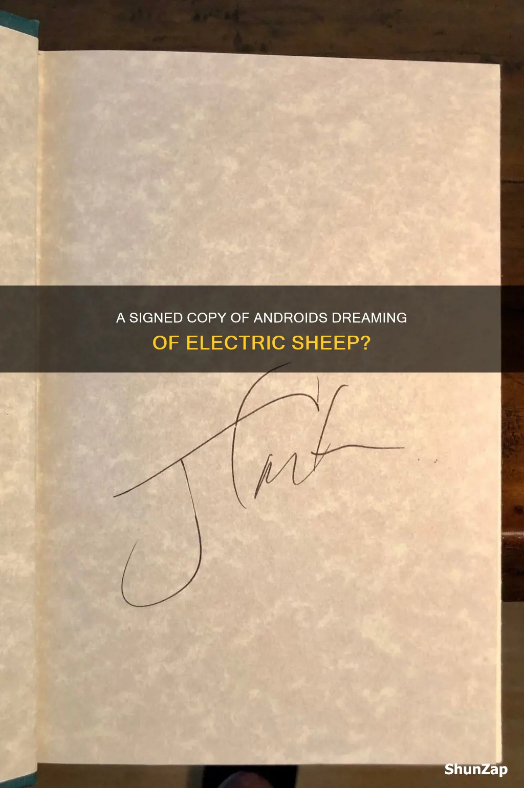 do androids dream of electric sheep signed
