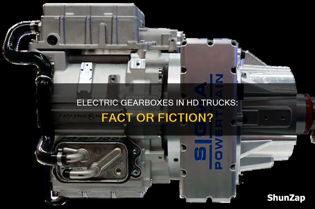 do any of the hd trucks use an electric gearbox