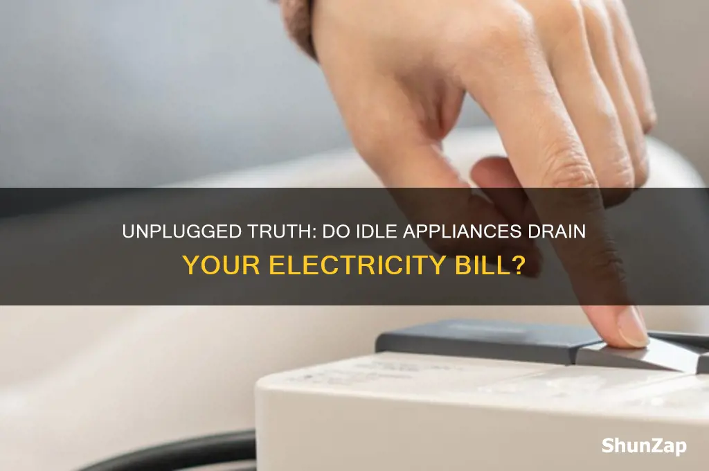 do appliances left plugged in use electricity