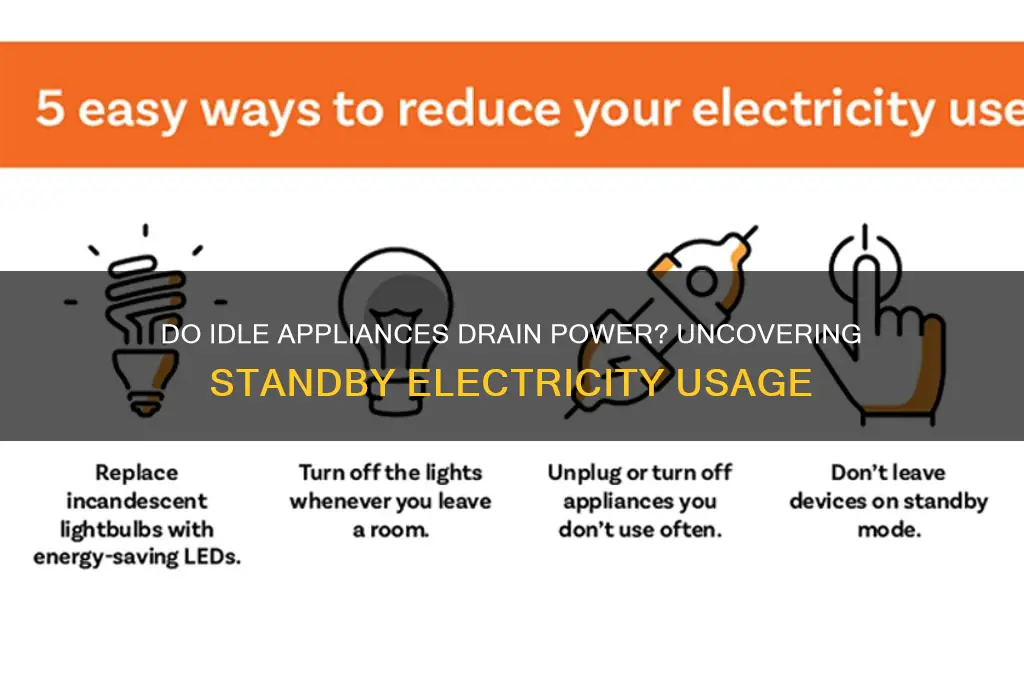 do appliances pull electricity when not in use