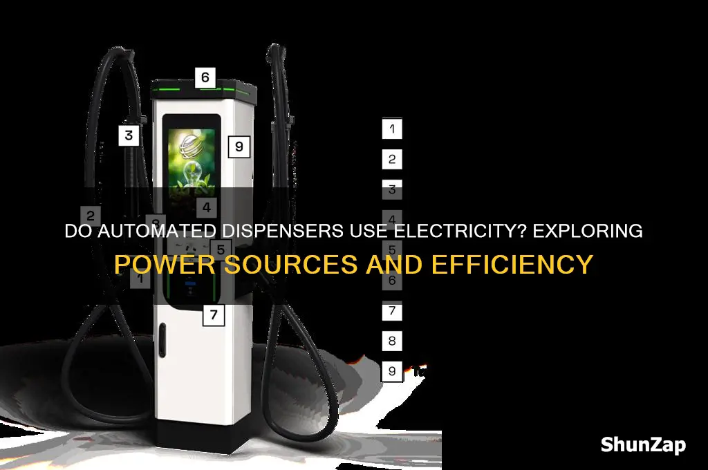 do automated dispensers use electricity