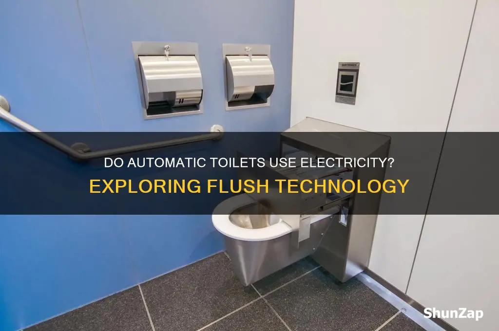do automatic toilets use electricity