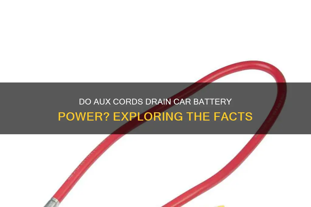 do aux cords use electricity from ba
