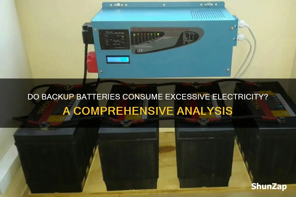 do backup batteries use alot of electricity
