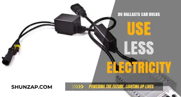 Do Ballasts in Car Bulbs Reduce Electricity Consumption?