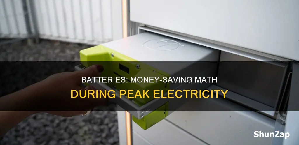 do batteries save money peak electricity math