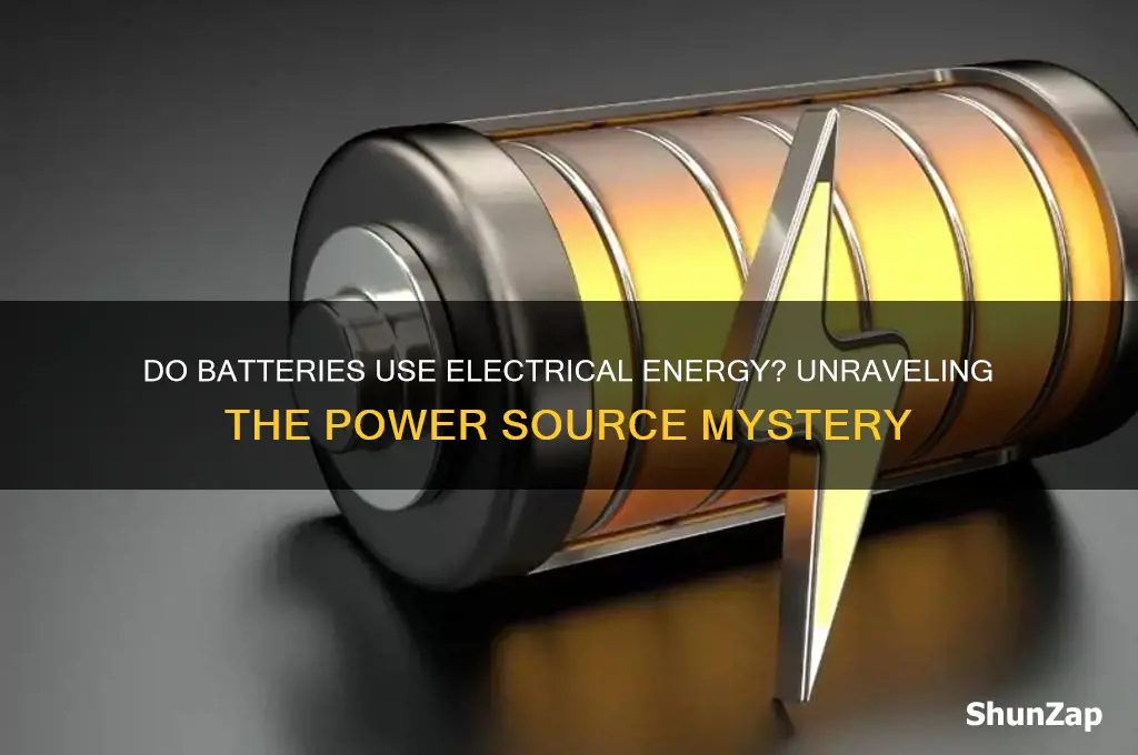do batteries use electrical energy
