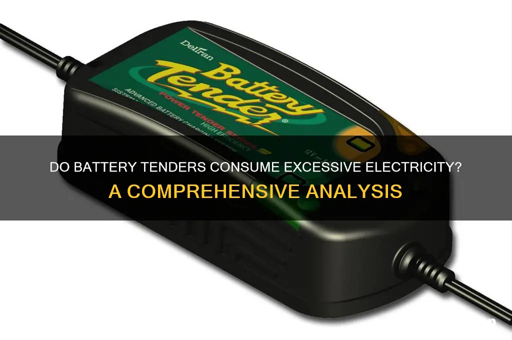 do battery tenders use a lot of electricity