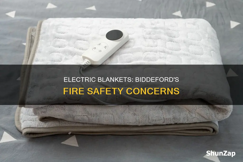 do biddeford electric blankets catch on fire