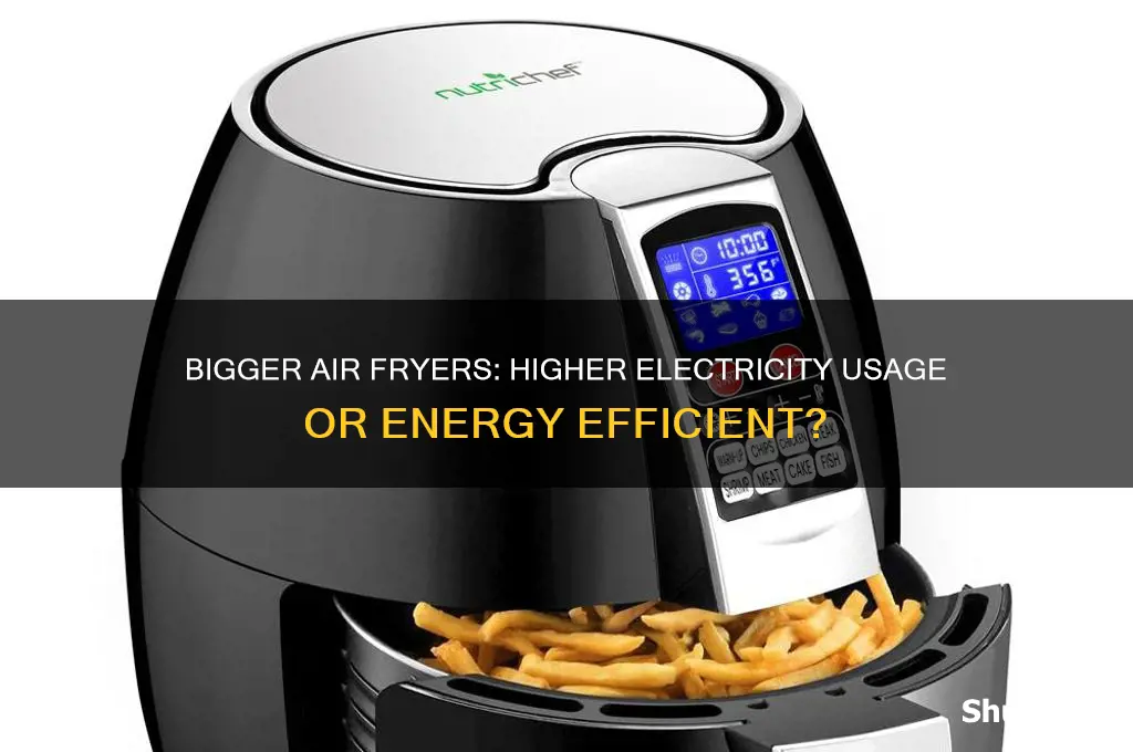do bigger air fryers use more electricity