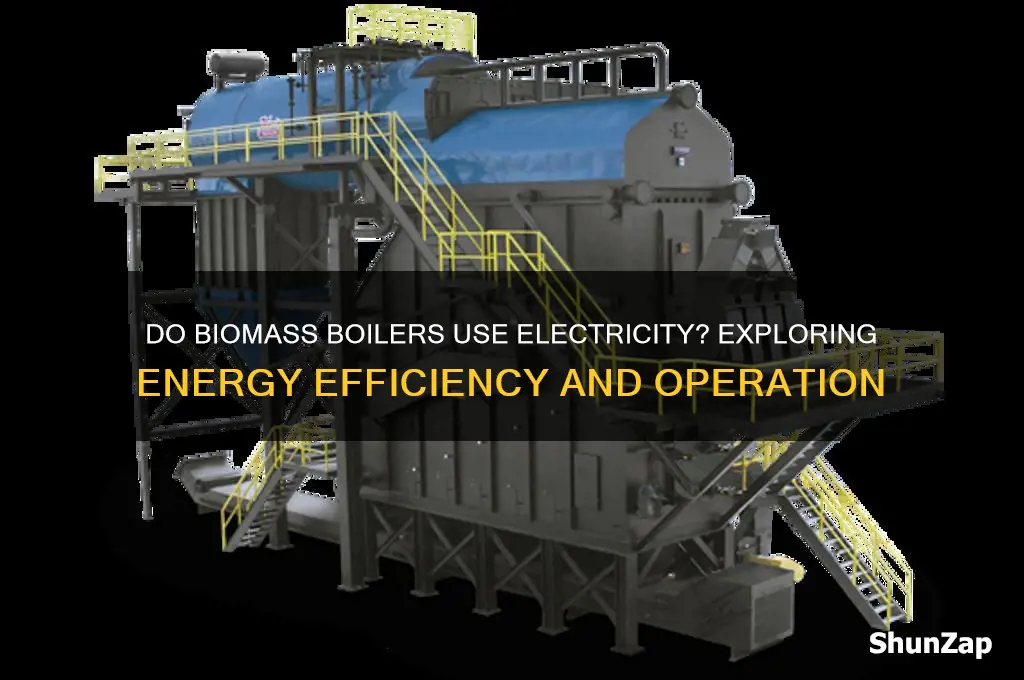do biomass boilers use electricity