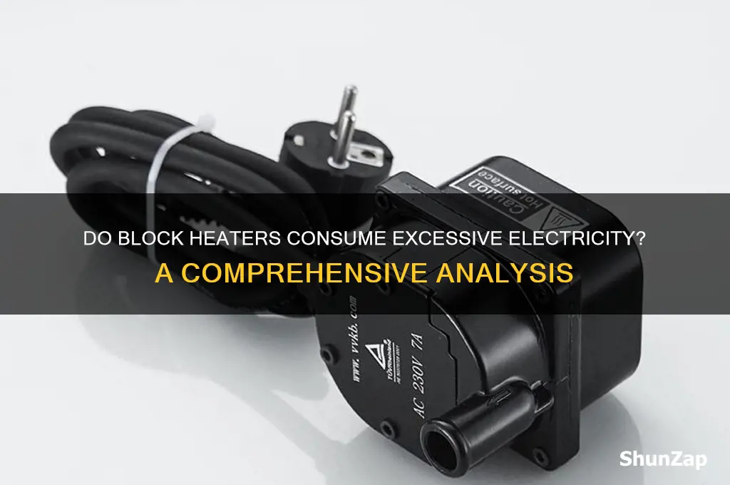 do block heaters use a lot of electricity