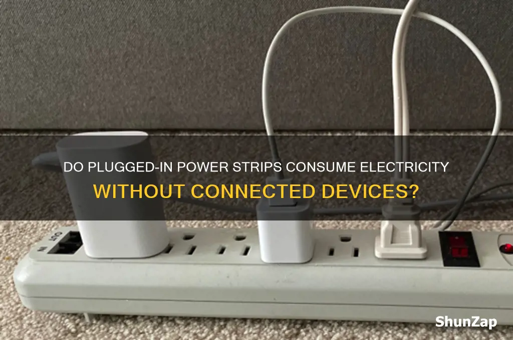 do blocks use electricity if plugged in without device