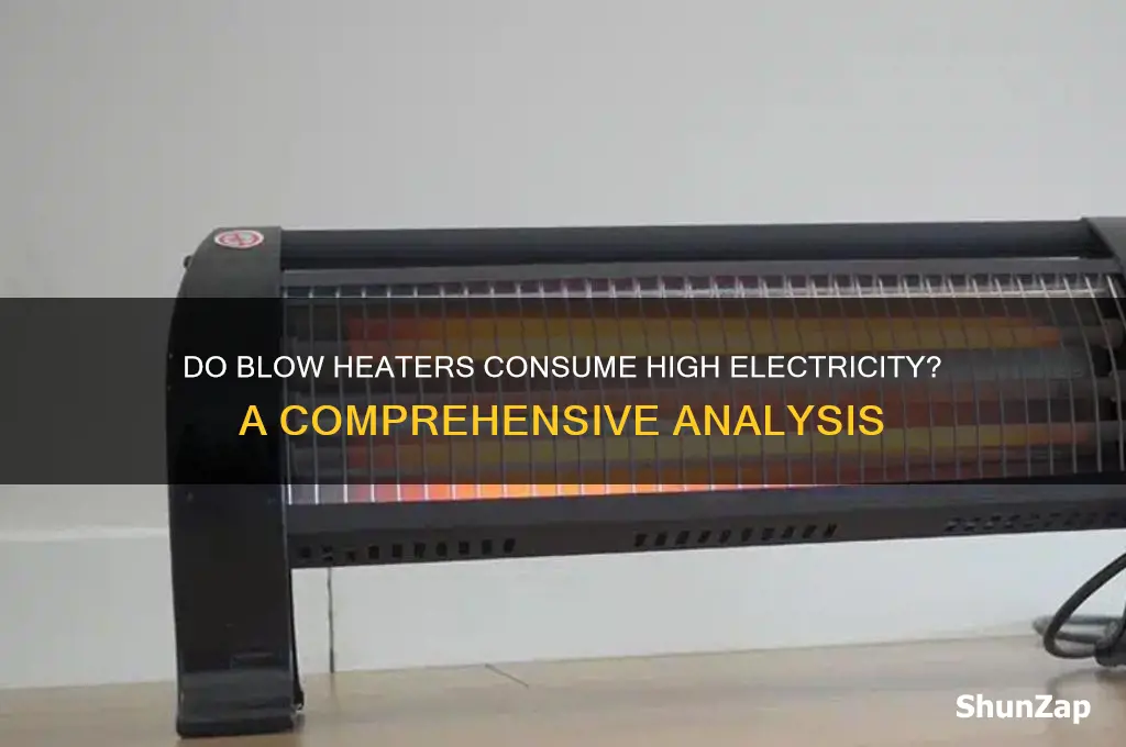 do blow heaters use a lot of electricity