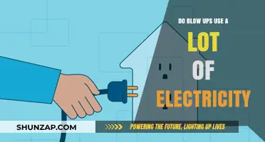 Blow-Up Energy Consumption: How Much Electricity Do They Really Use?