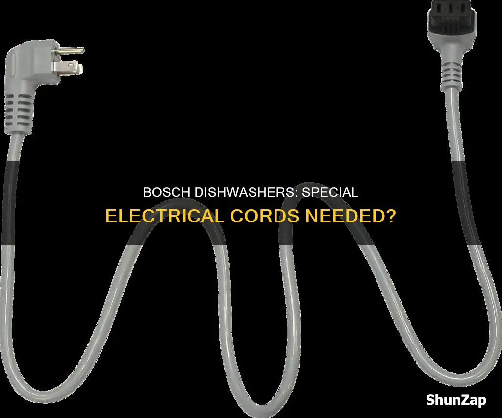 do bosh dishwasher require special electrical cords