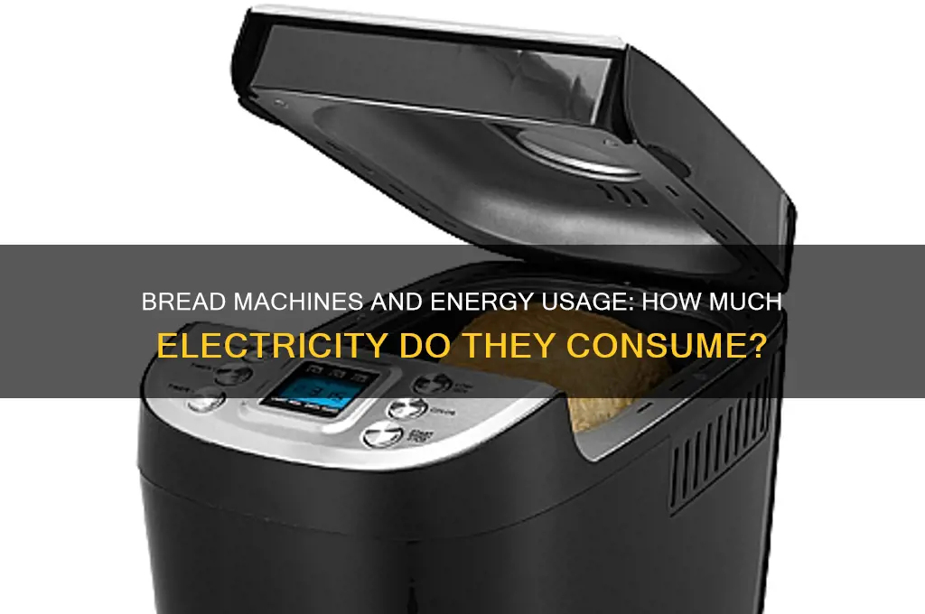 do bread machines use a lot of electricity