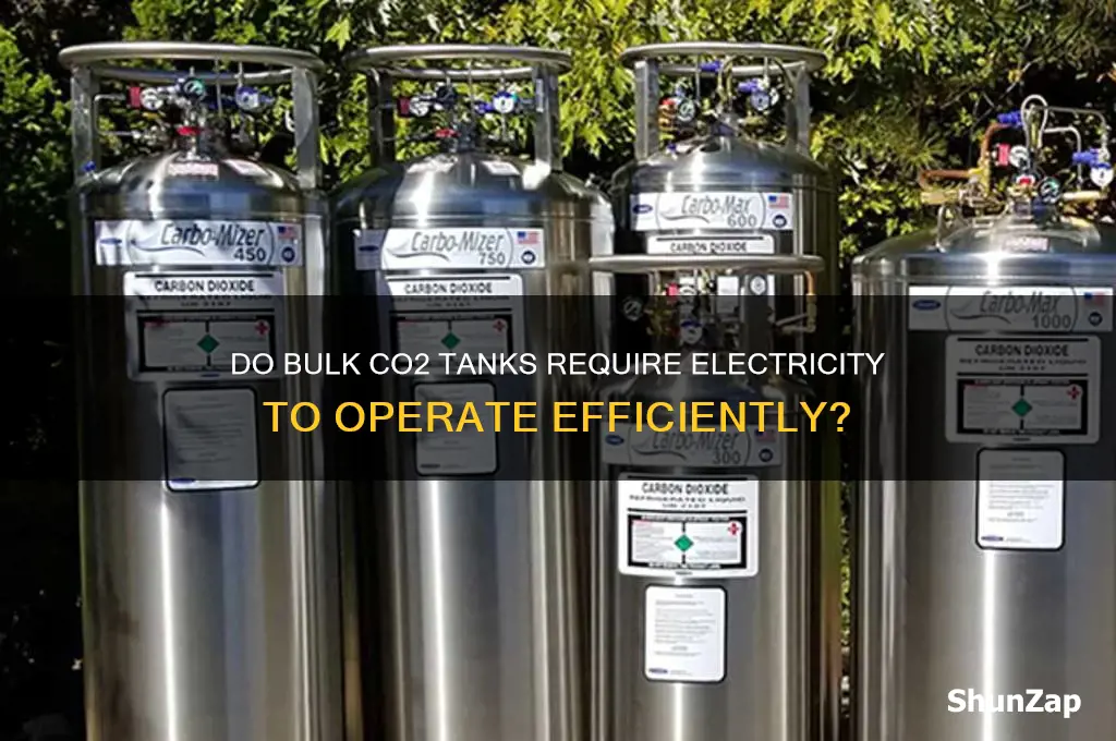 do bulk co2 tanks used electricity
