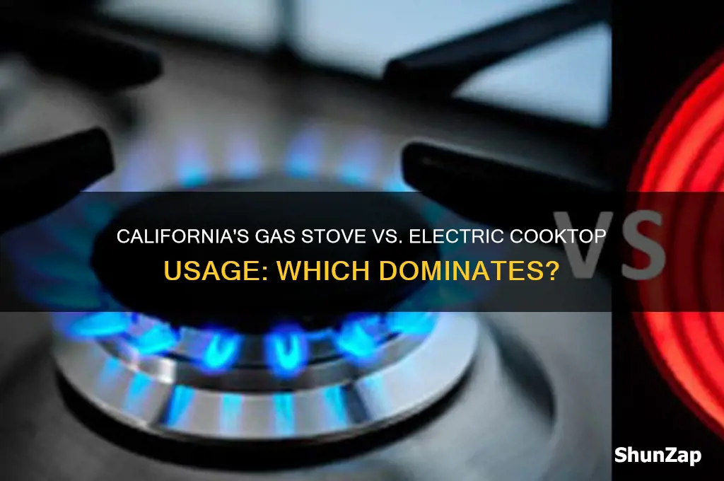 do california used more gas stoves than electric