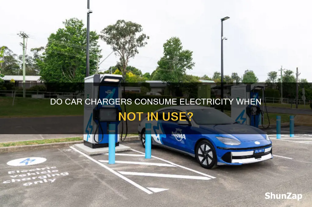 do car chargers use electricity when not charging