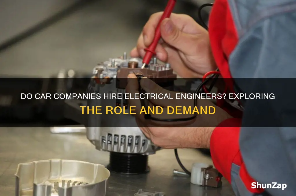 do car companies hire electrical engineers