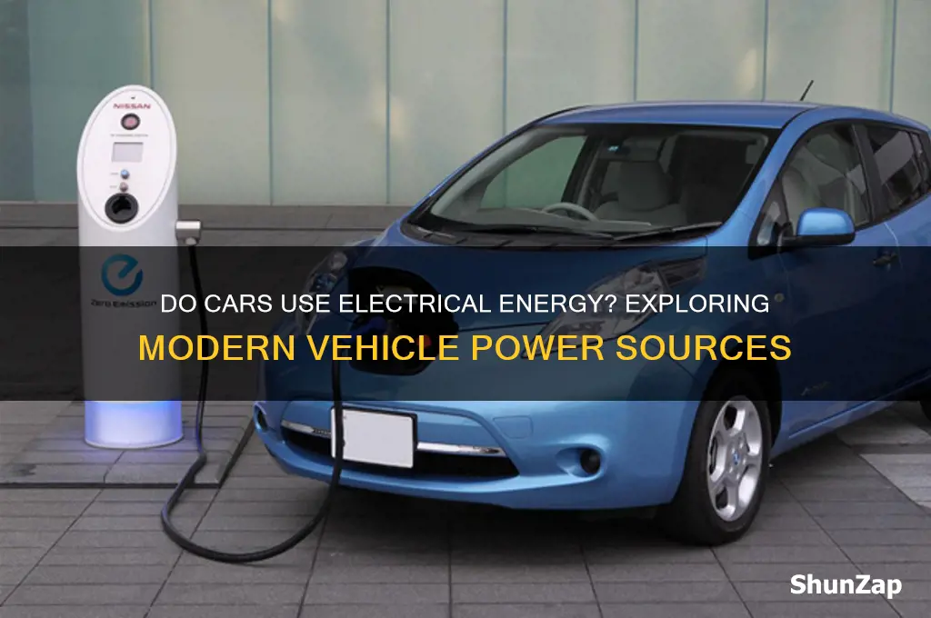 do cars use electrical energy