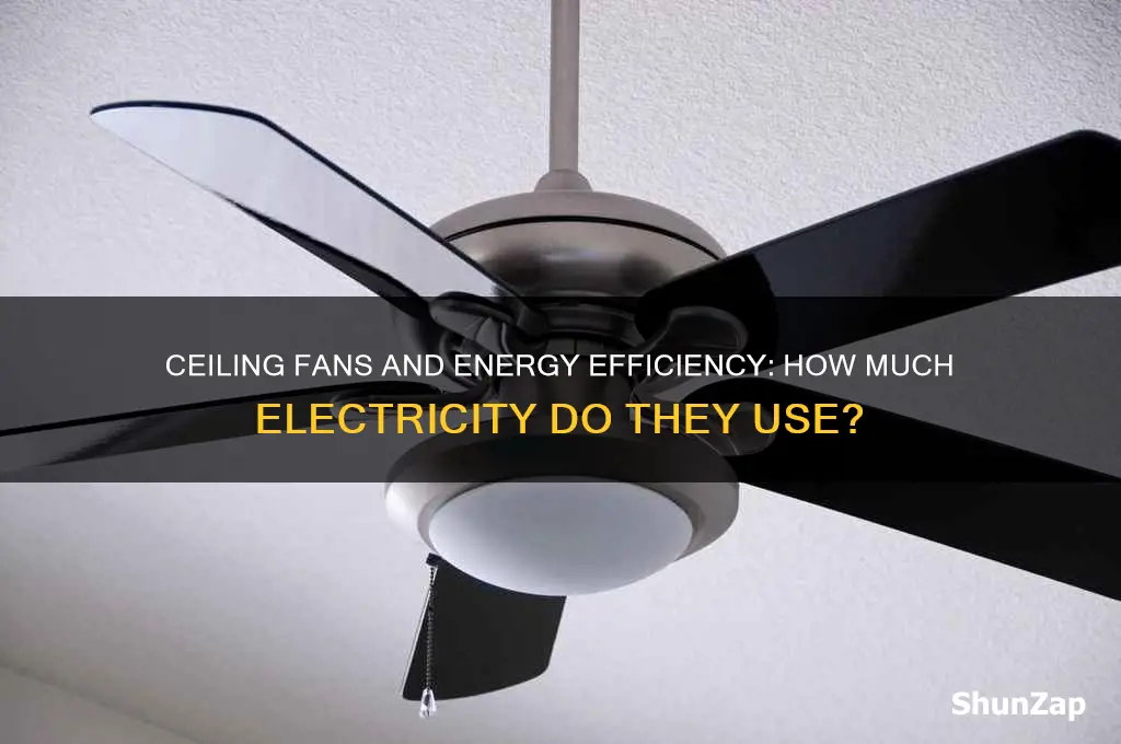 do ceiling fans use a lot of electric