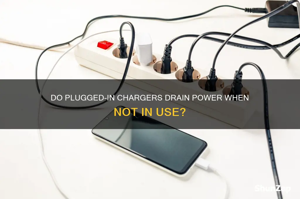 do chargers left plugged in use electricity