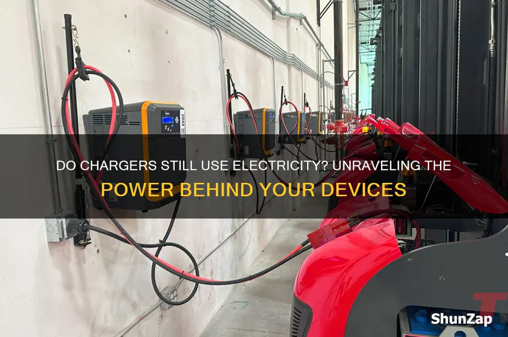 do chargers still use electricity
