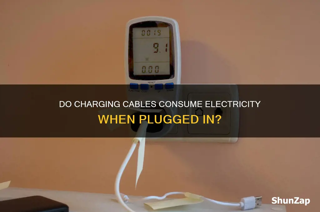 do charging cables use electricity