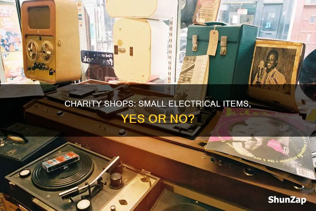 do charity shops take small electrical items