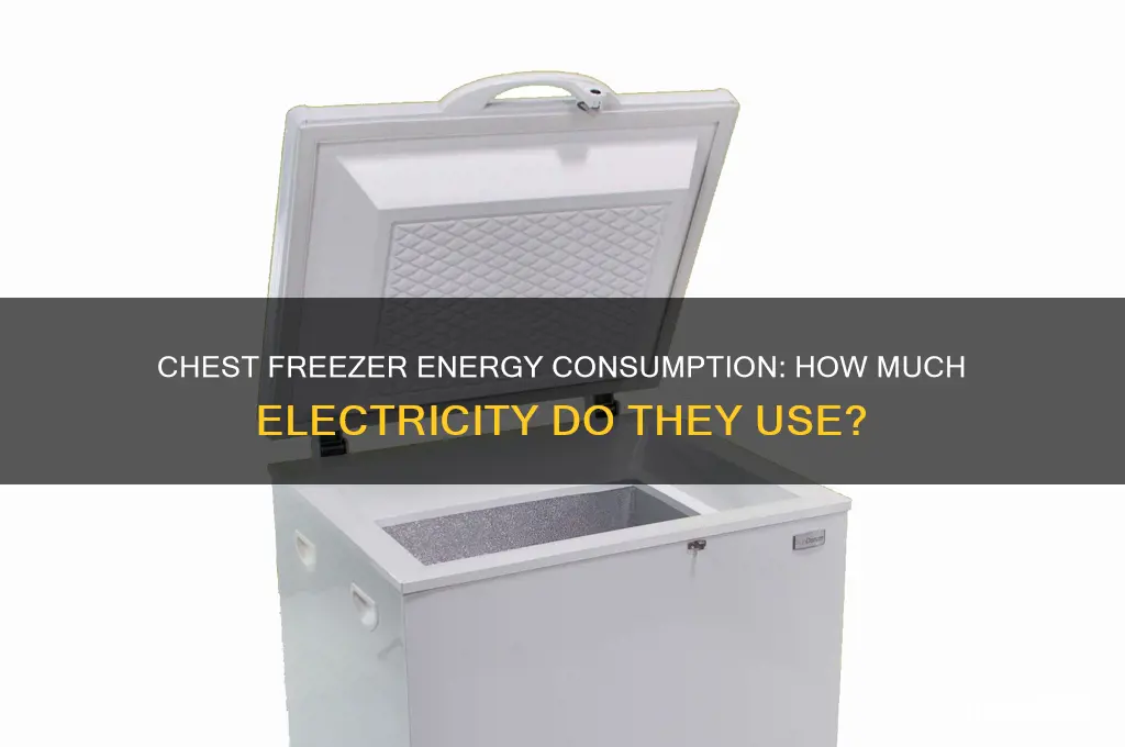 do chest freezers use a lot of electricity