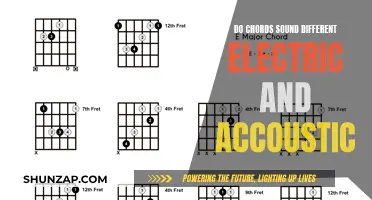 Electric vs Acoustic: A Study in Chordal Differences