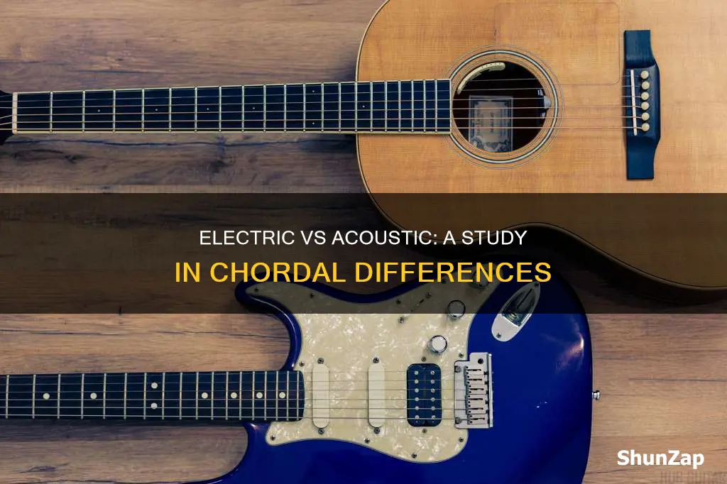 do chords sound different electric and accoustic