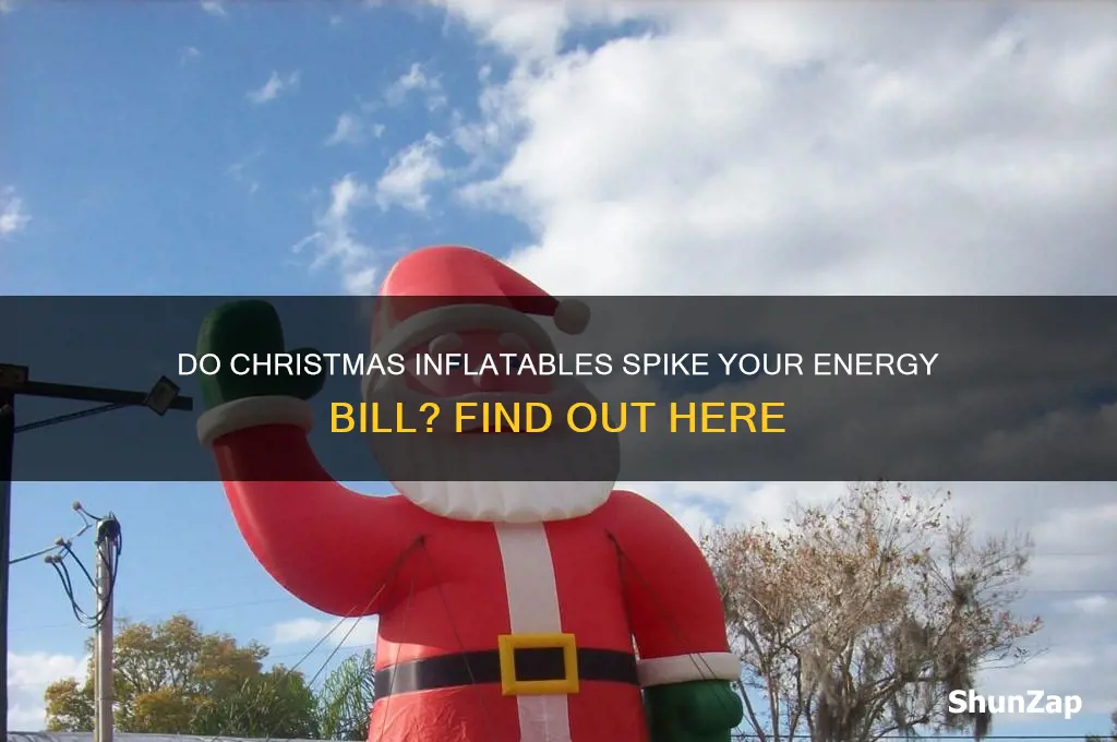 do christmas inflatables use a lot of electricity