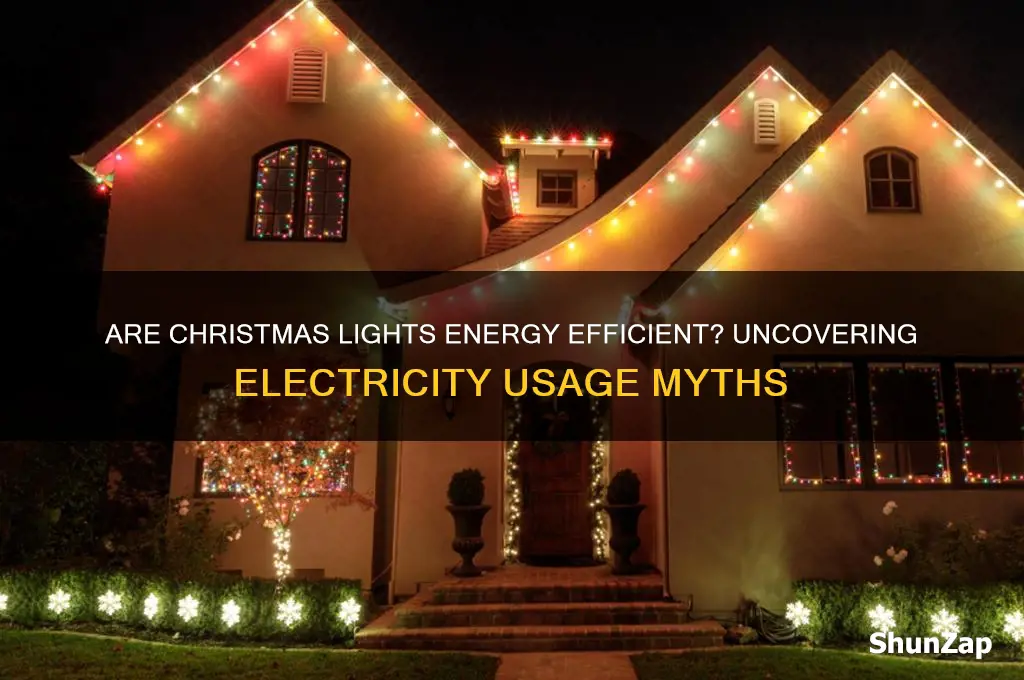do christmas lights use less electricity