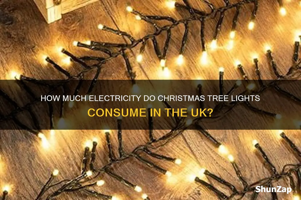 do christmas tree lights use a lot of electricity uk