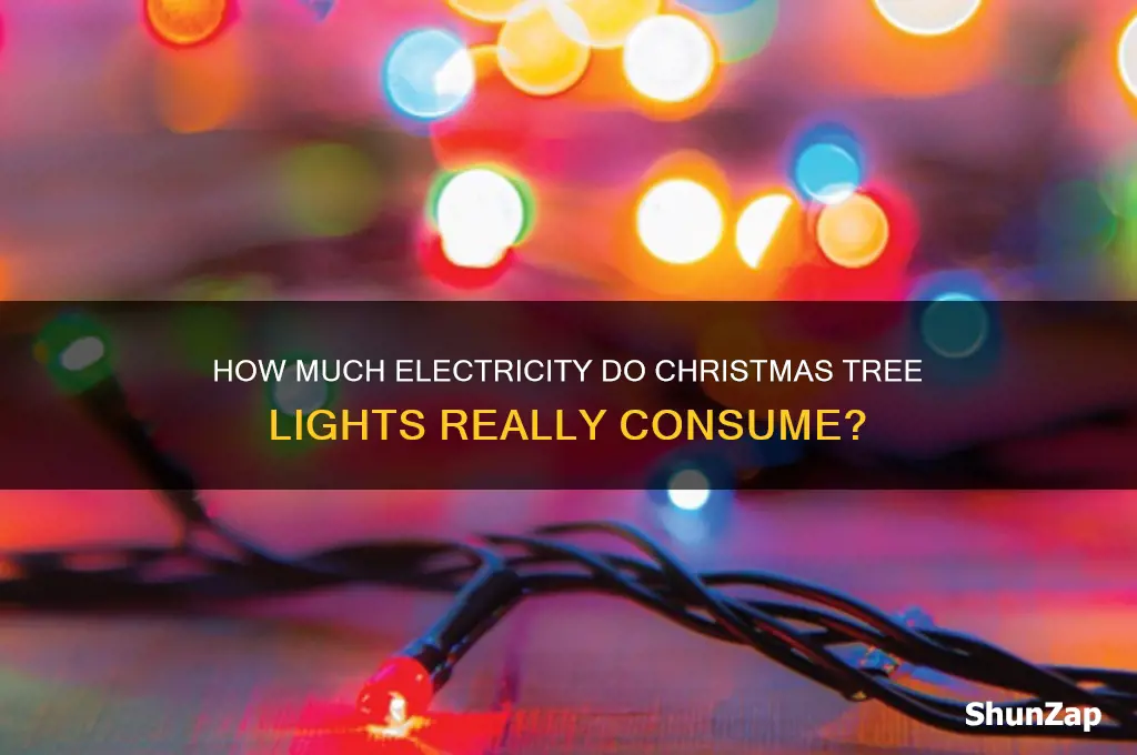 do christmas tree lights use a lot of electricity