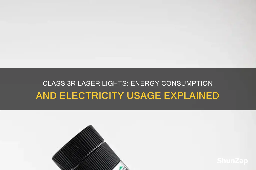 do class 3r laser light use a lot of electricity